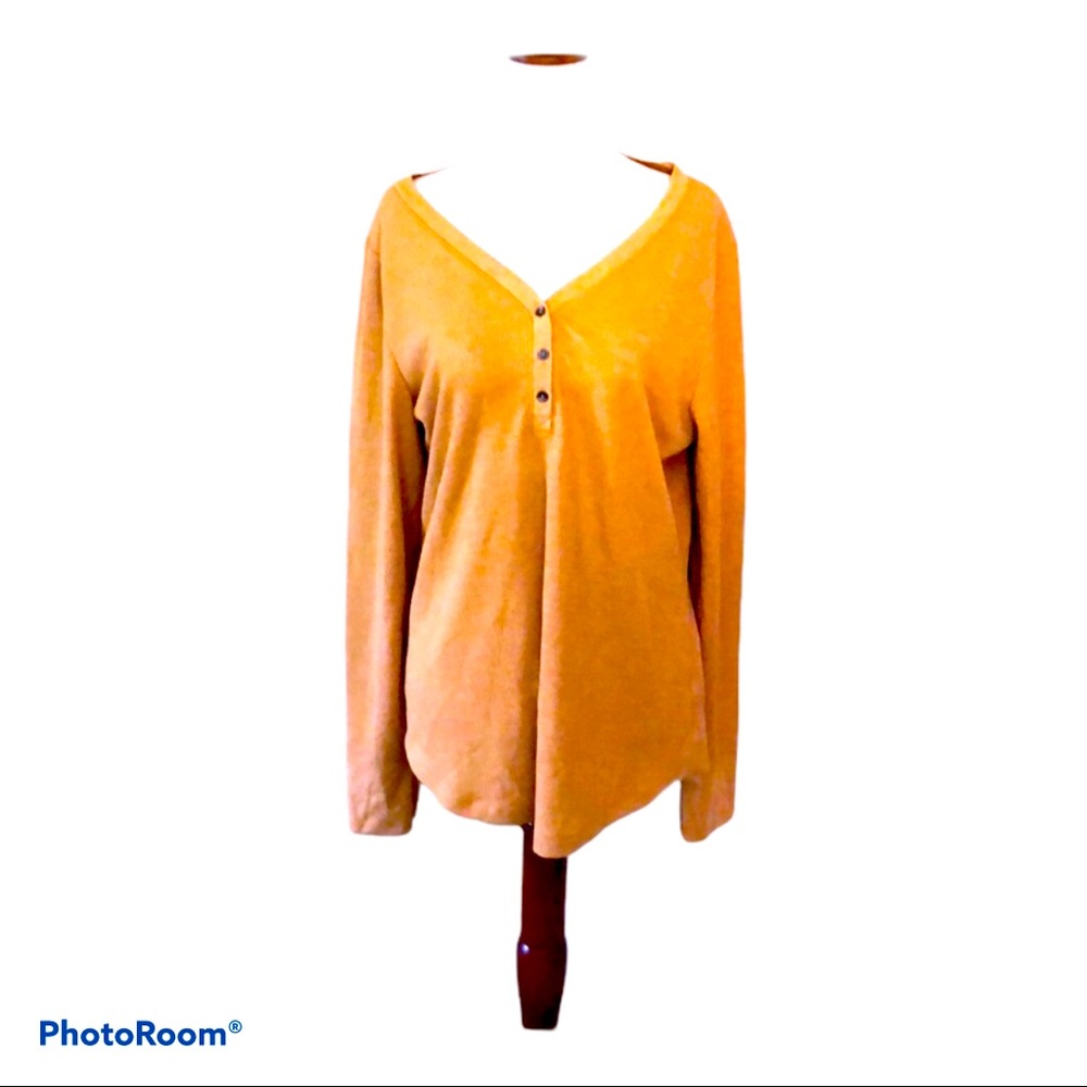 Lofi Marigold Yellow Layering Thermal 2X‎ NWOT